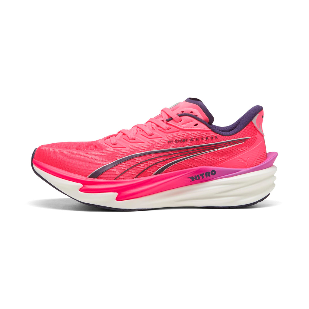 Men Deviate Nitro 4 Puma X Hyrox Puma White Electric Orchid Pure Pink