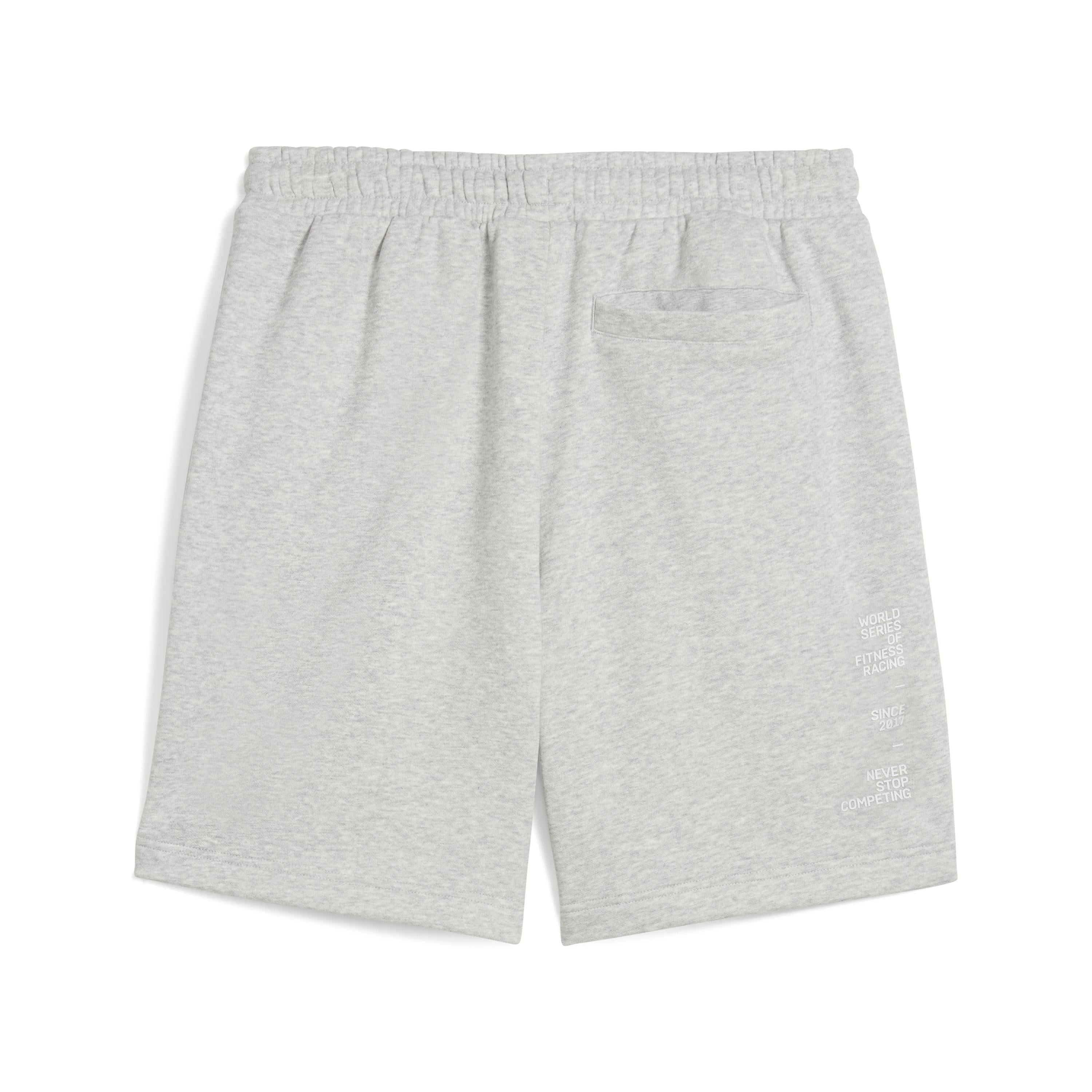 Unisex Puma X Hyrox Sweat Short Light Gray Heather