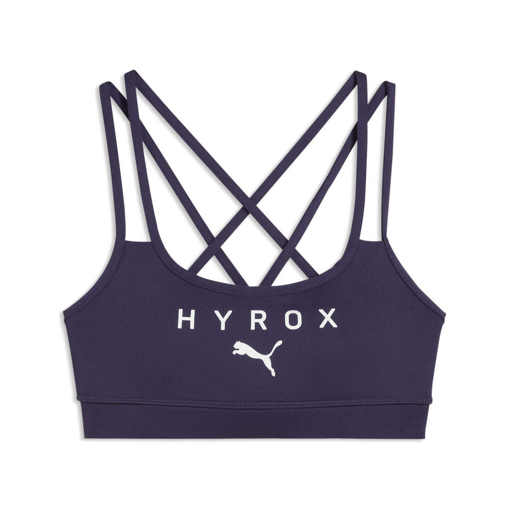 W Puma X Hyrox Move Strappy Bra Deep Plum