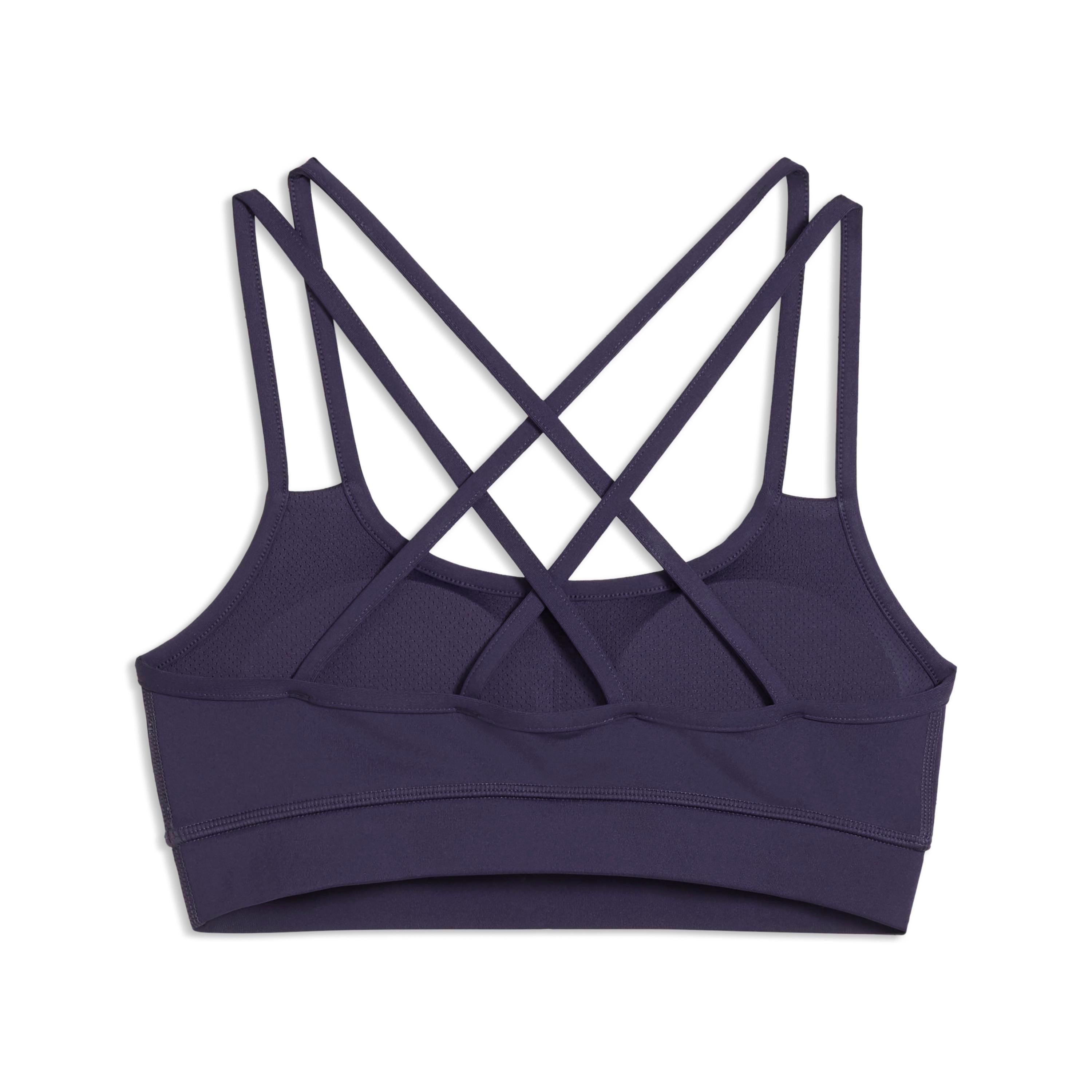 W Puma X Hyrox Move Strappy Bra Deep Plum