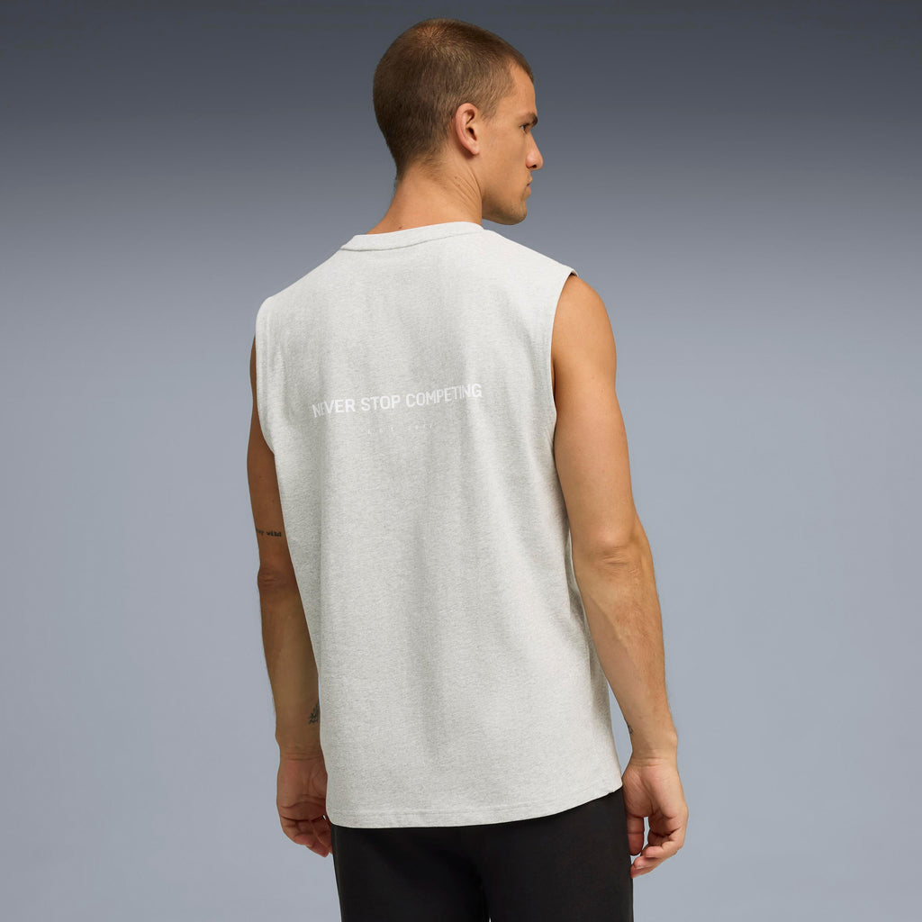 Unisex Puma X Hyrox Cutoff Tank Light Gray Heather