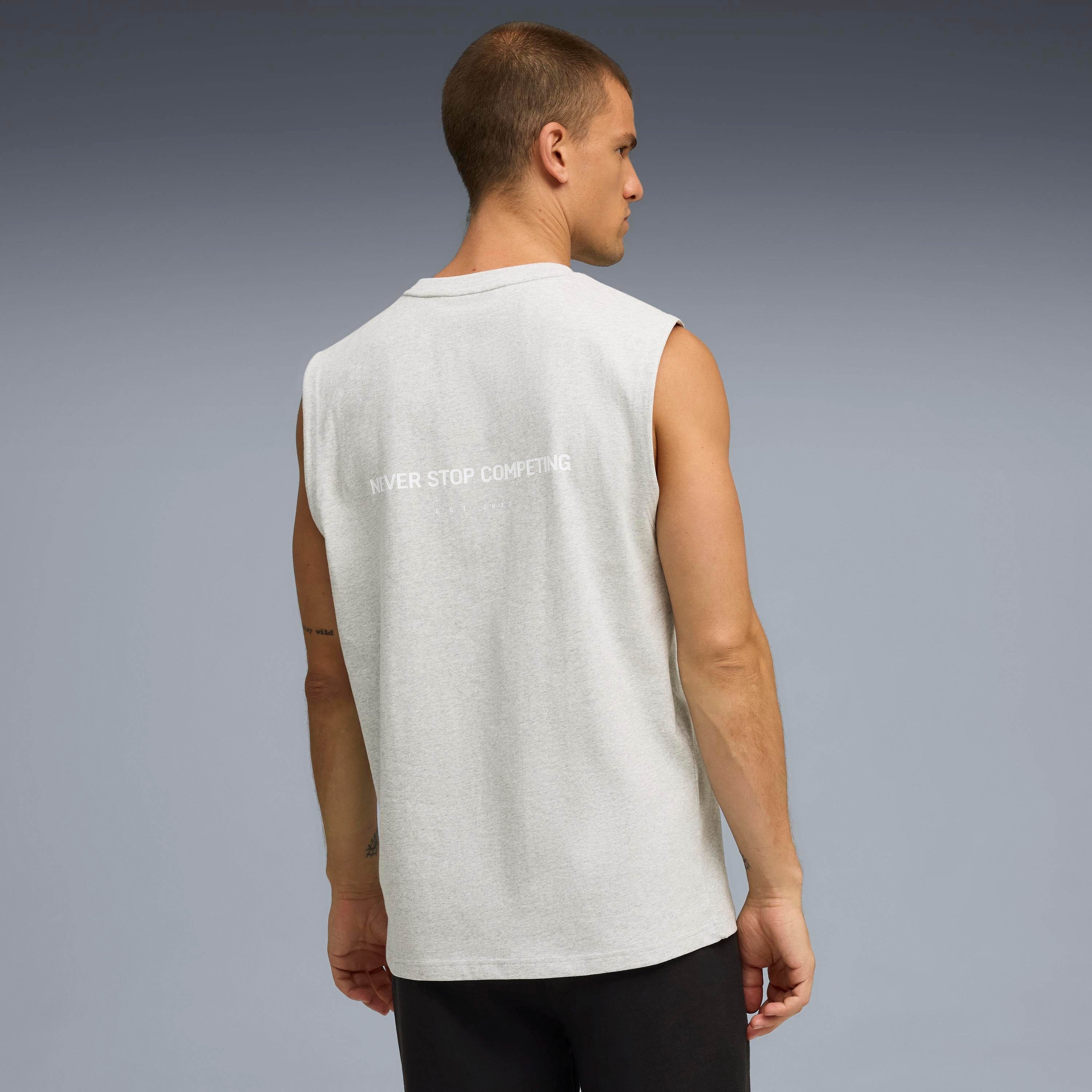 Unisex Puma X Hyrox Cutoff Tank Light Gray Heather