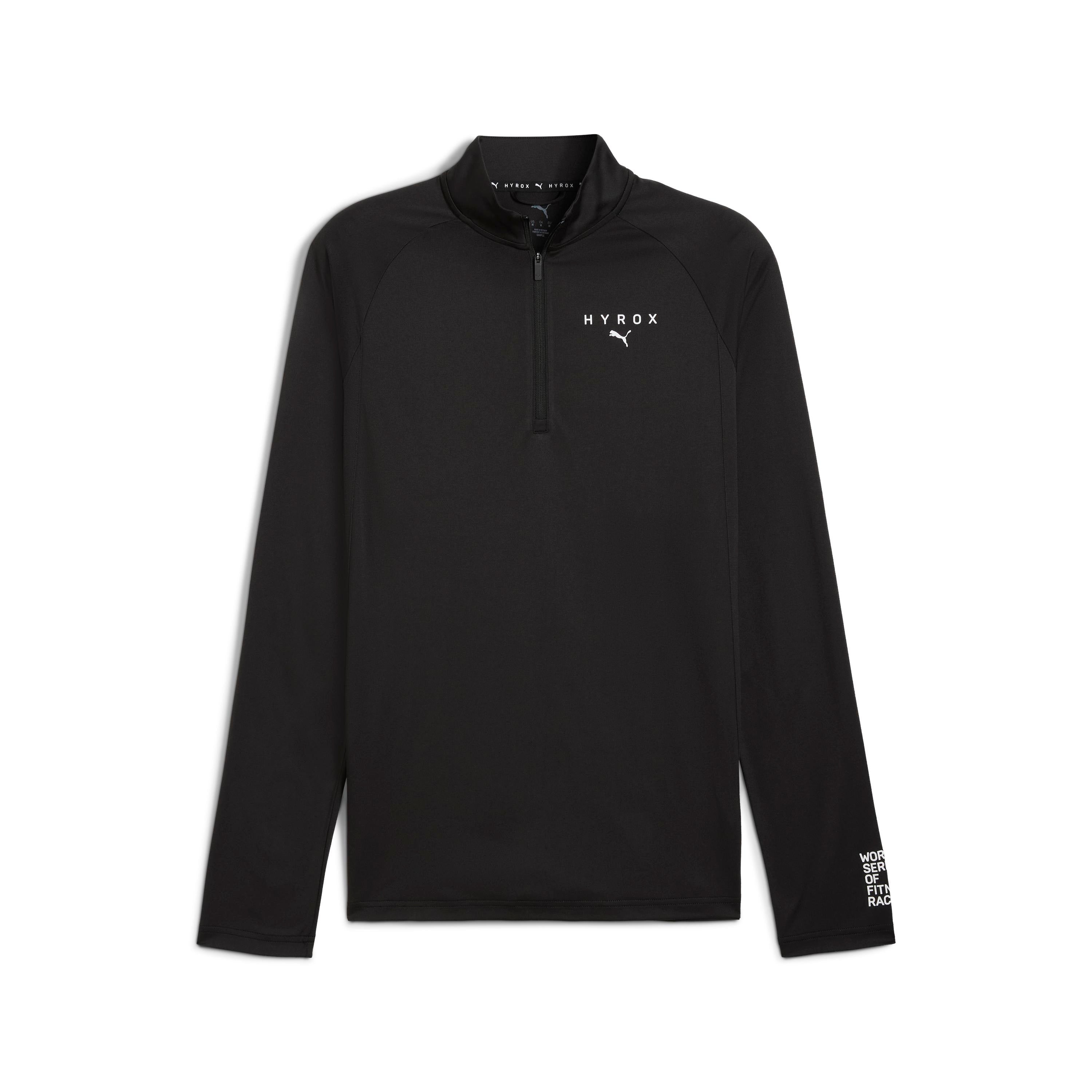 M Puma X Hyrox 1 4 Zip Puma Black