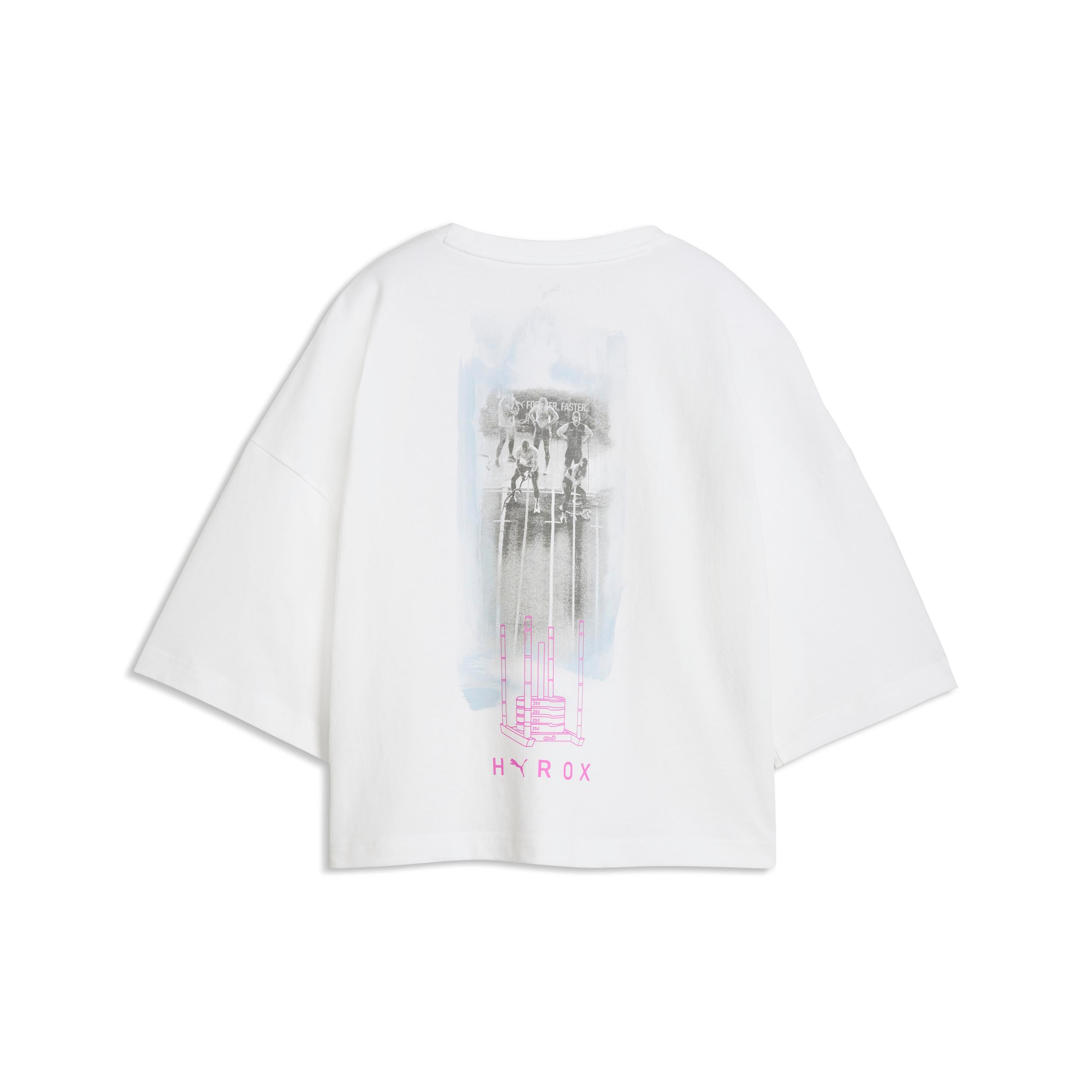 W Puma X Hyrox Cropped Lifestyle Tee Puma White