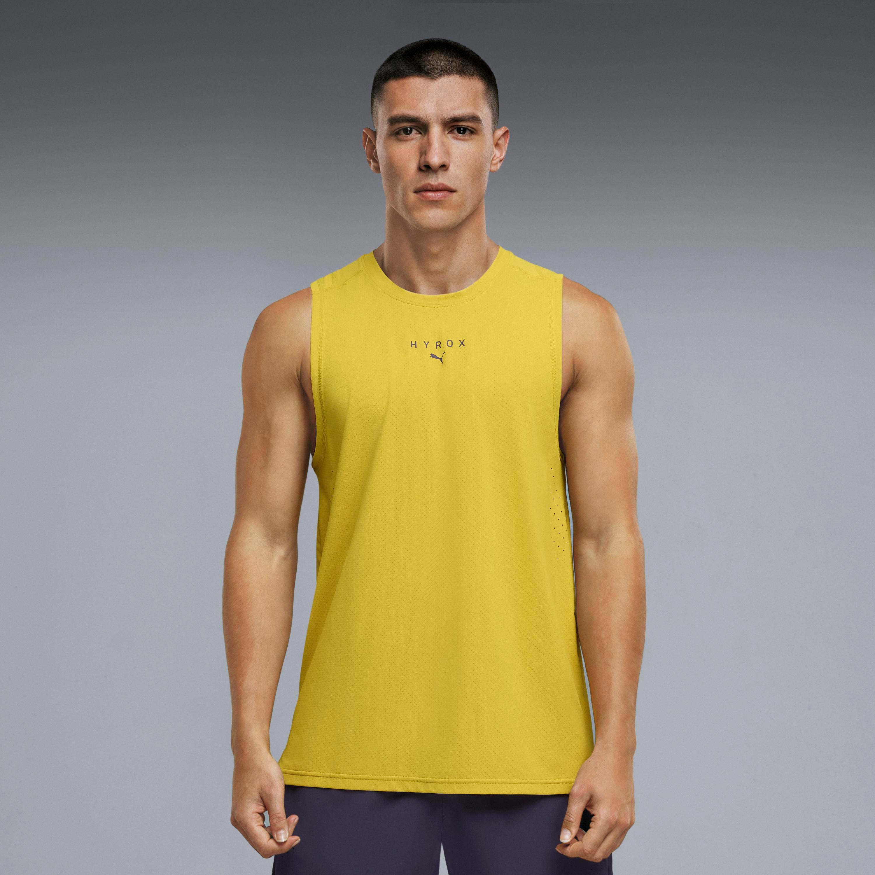 M Puma X Hyrox Dryelite Training Tank Dazzling Yellow