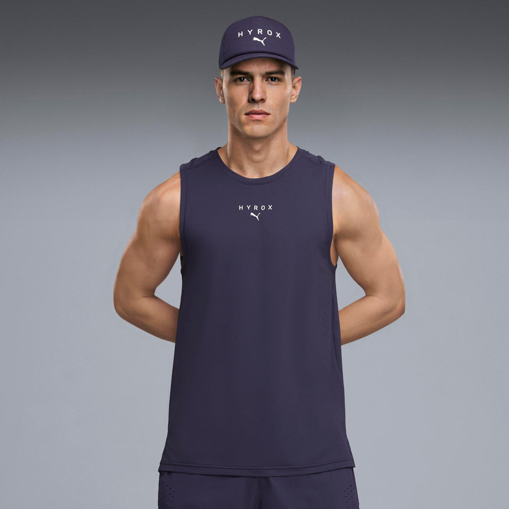 M Puma X Hyrox Dryelite Training Tank Deep Plum