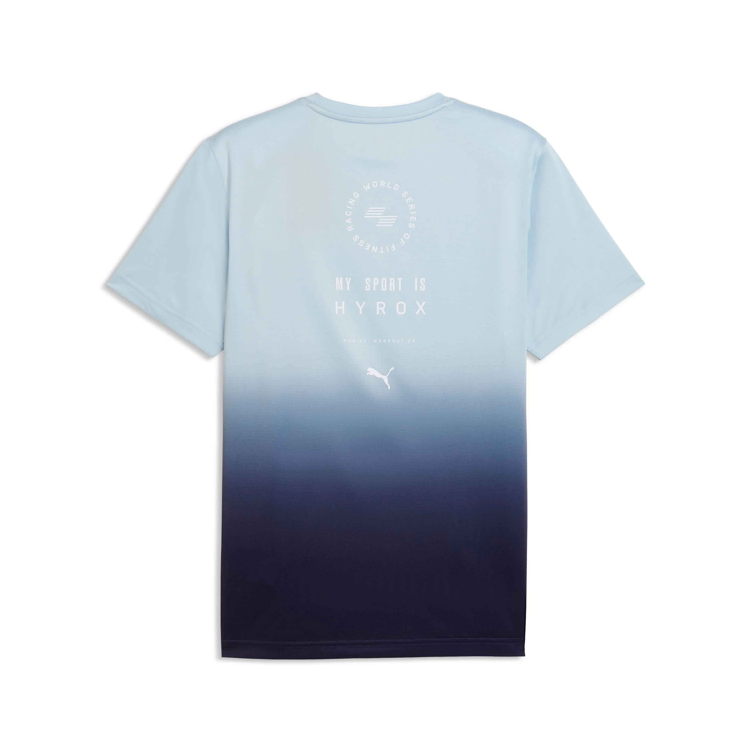 M Puma X Hyrox Poly Graphic Tee Lucite Deep Plum