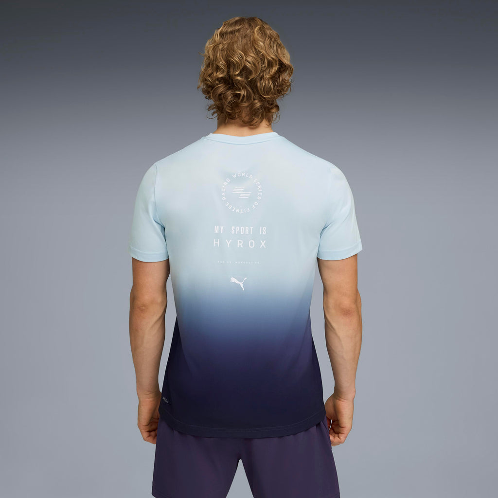 M Puma X Hyrox Poly Graphic Tee Lucite Deep Plum