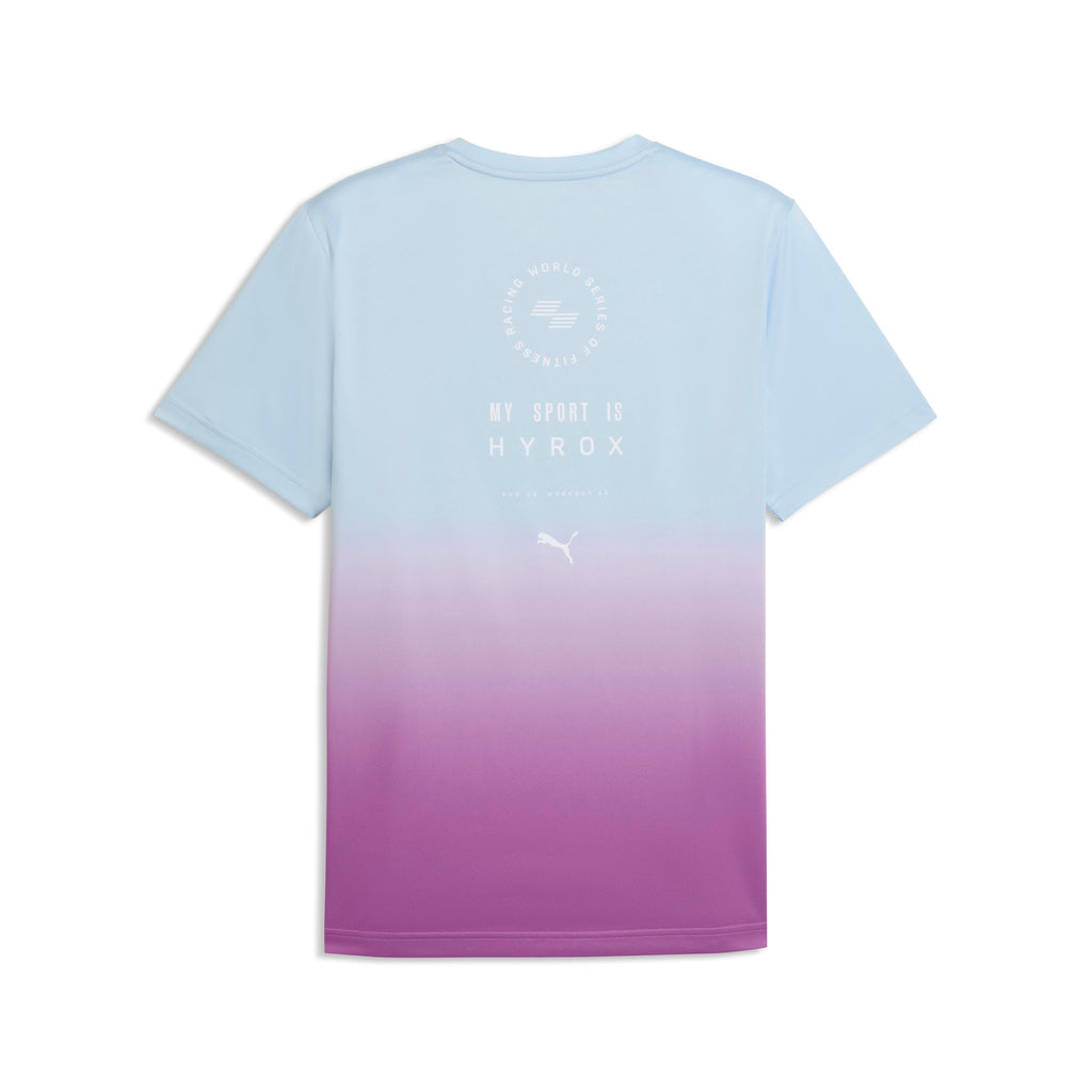 M Puma X Hyrox Poly Graphic Tee Lucite Electric Orchid