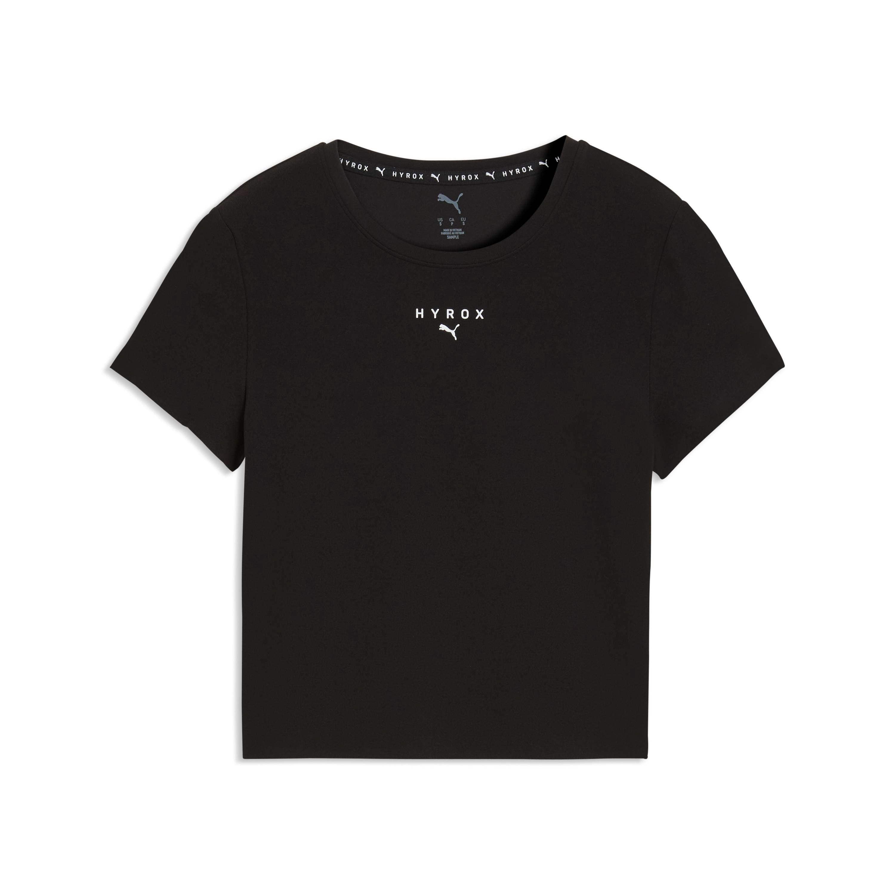 W Puma X Hyrox Shapeluxe Ss Crop Tee Puma Black