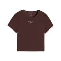 W Puma X Hyrox Shapeluxe Ss Crop Tee Chocolate Brown