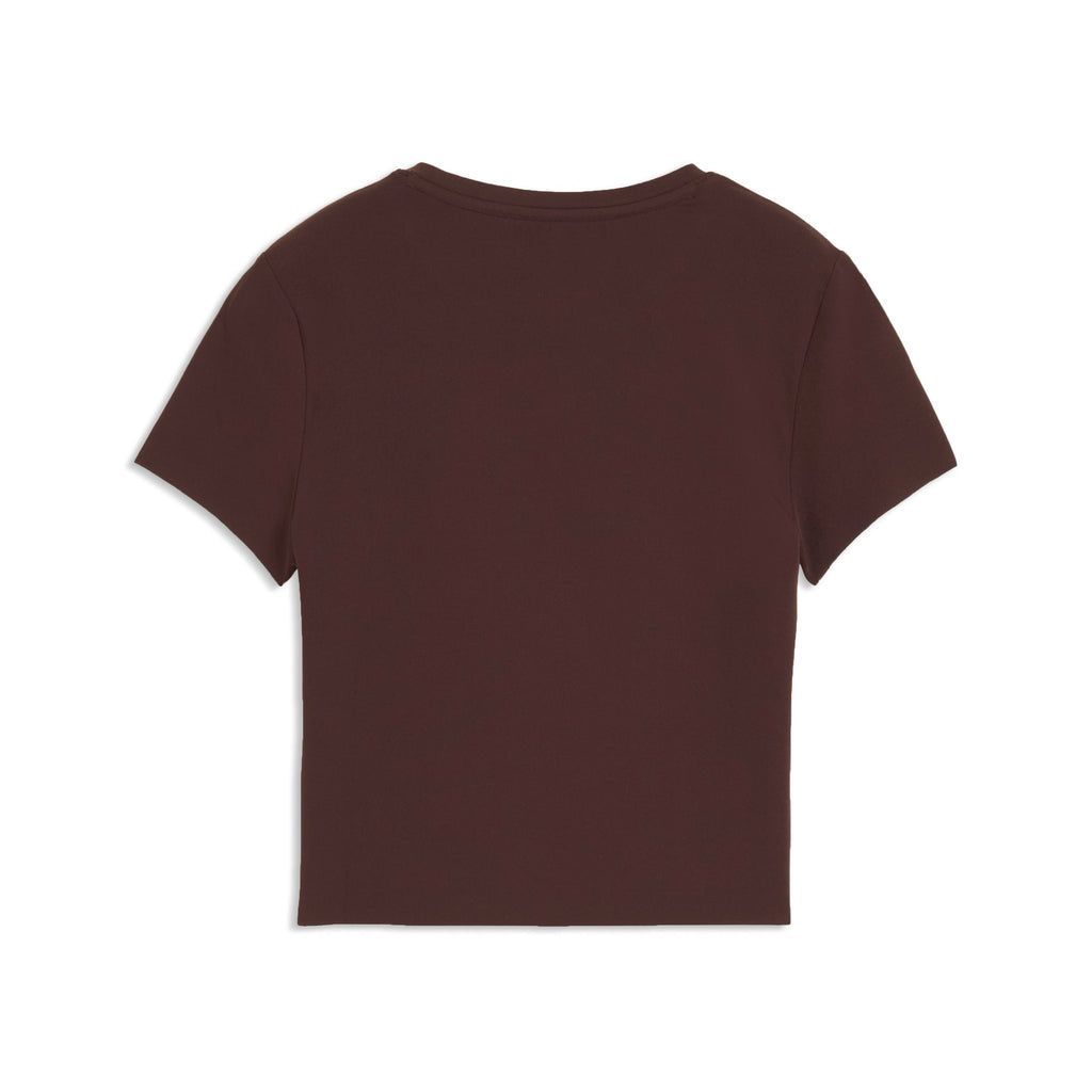 W Puma X Hyrox Shapeluxe Ss Crop Tee Chocolate Brown