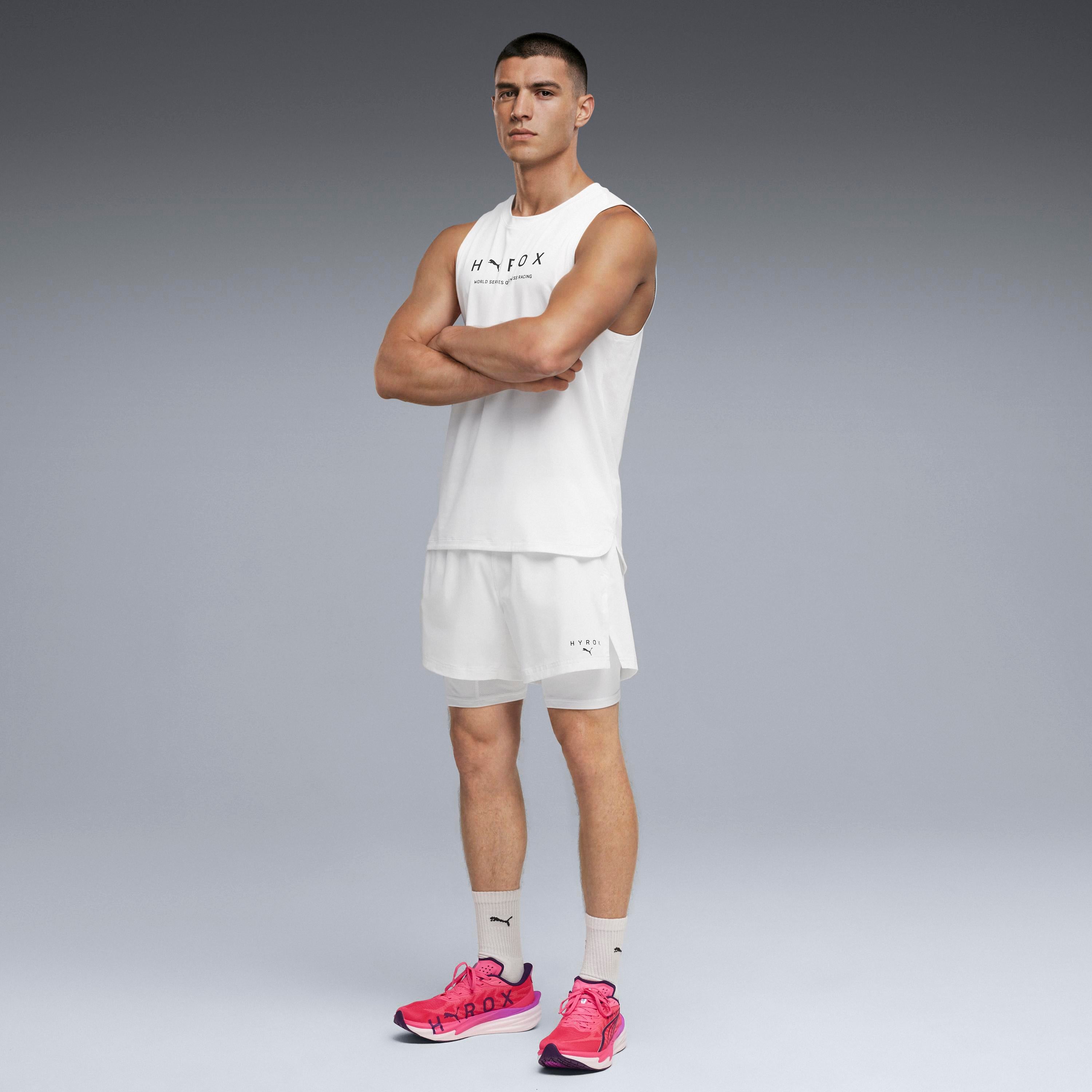 M Puma X Hyrox Dryelite 2In1 Short Puma White