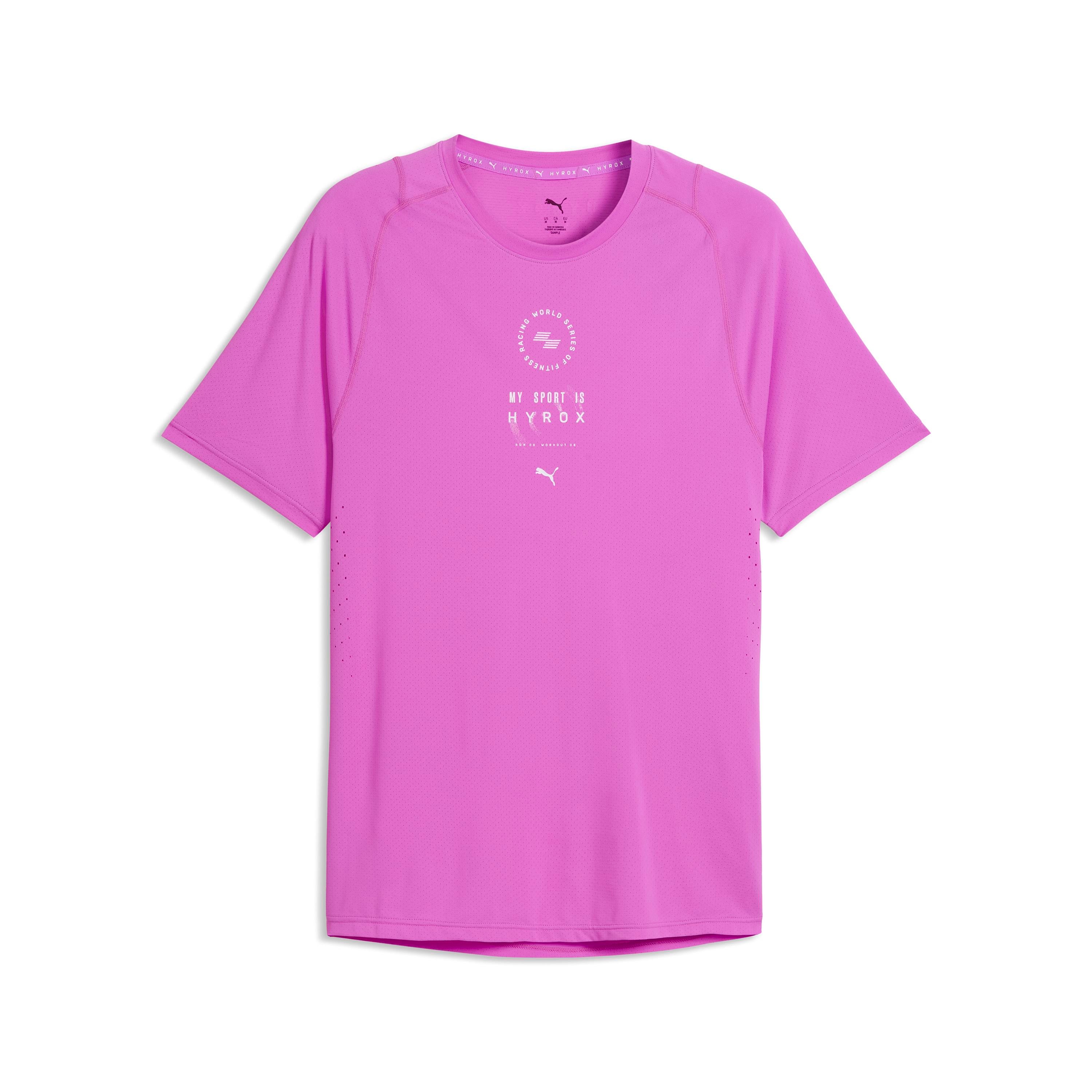M Puma X Hyrox Dryelite Training Tee Electric Orchid