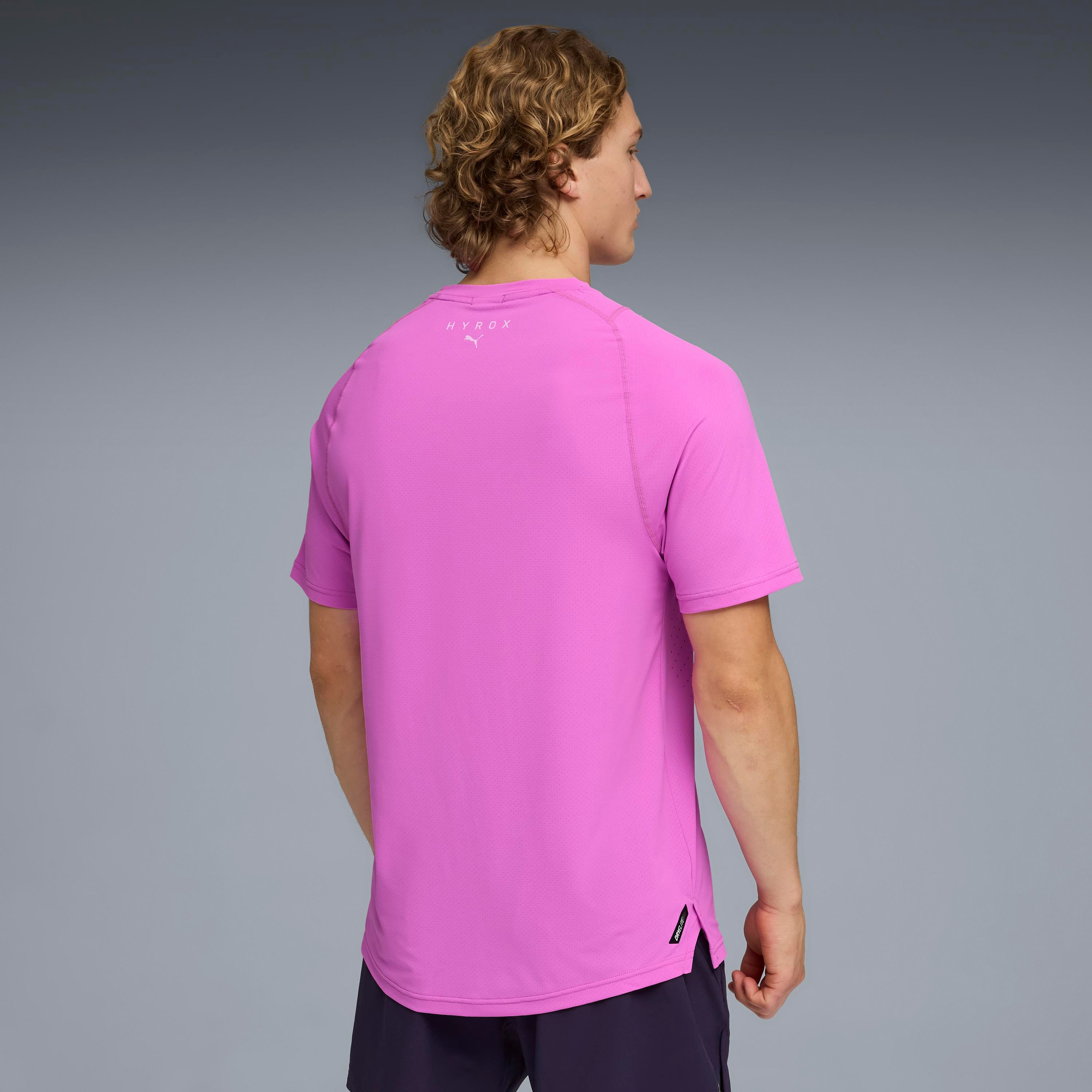 M Puma X Hyrox Dryelite Training Tee Electric Orchid