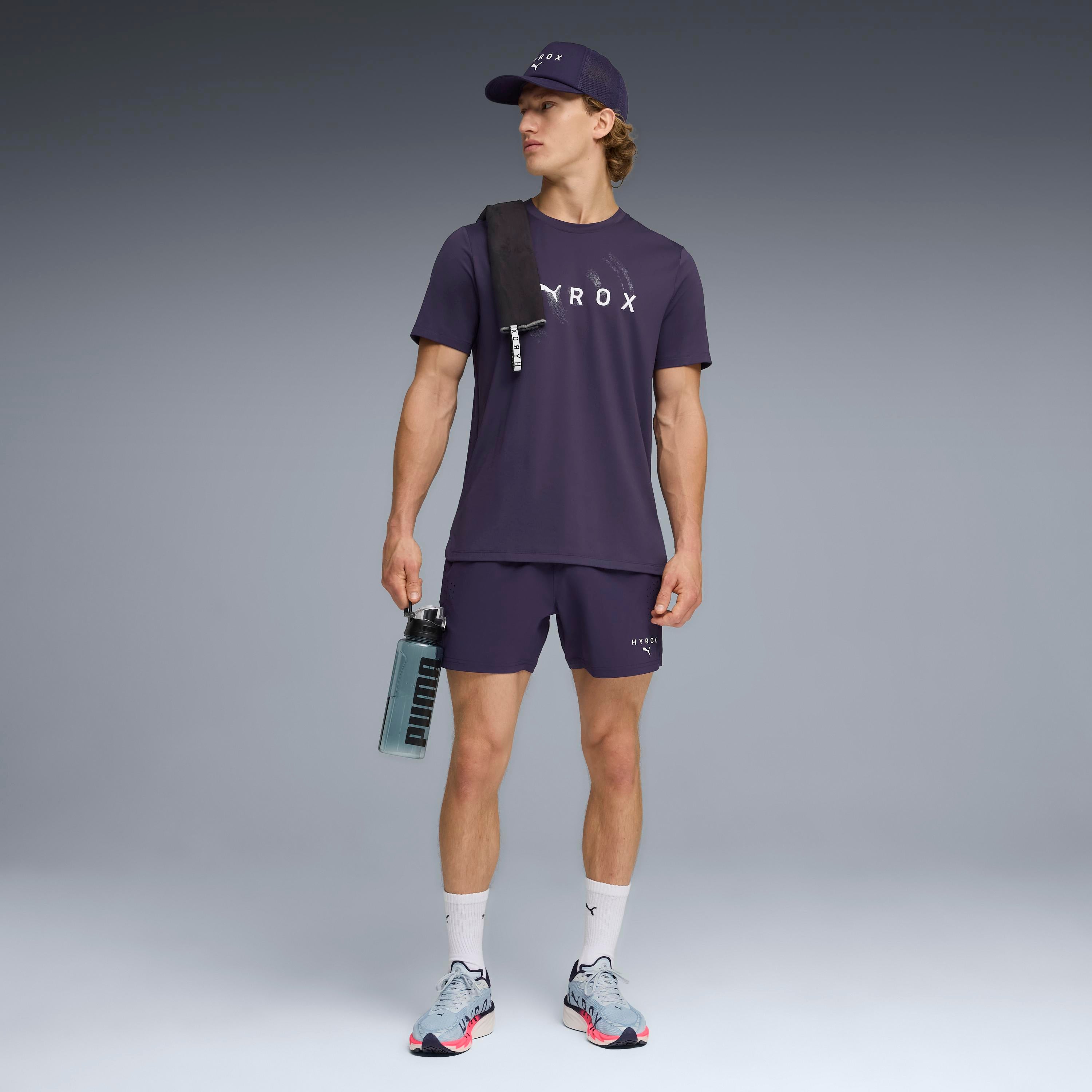 M Puma X Hyrox Dryelite 5" Short Deep Plum
