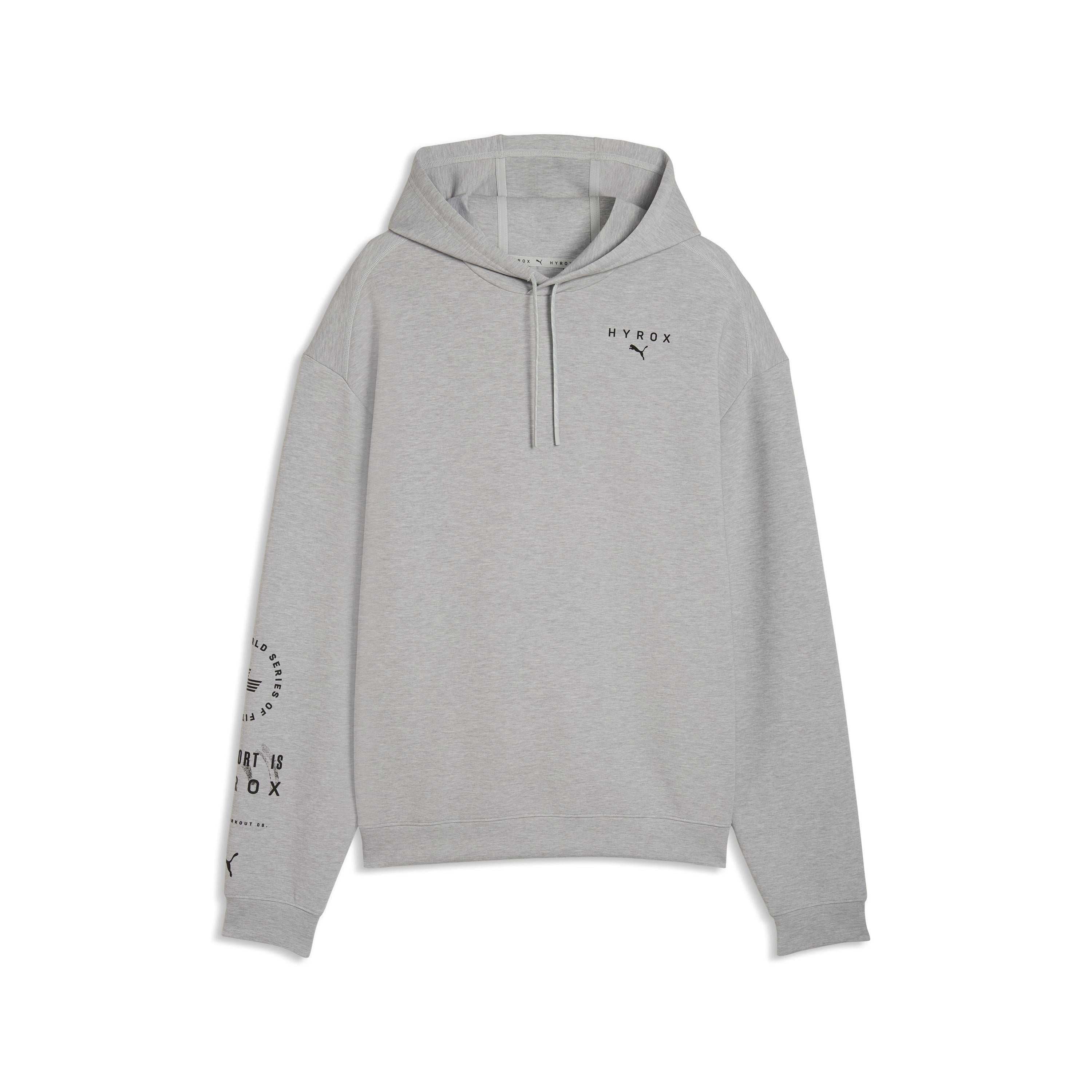 M Puma X Hyrox Cloudspun Hoodie Light Gray Heather