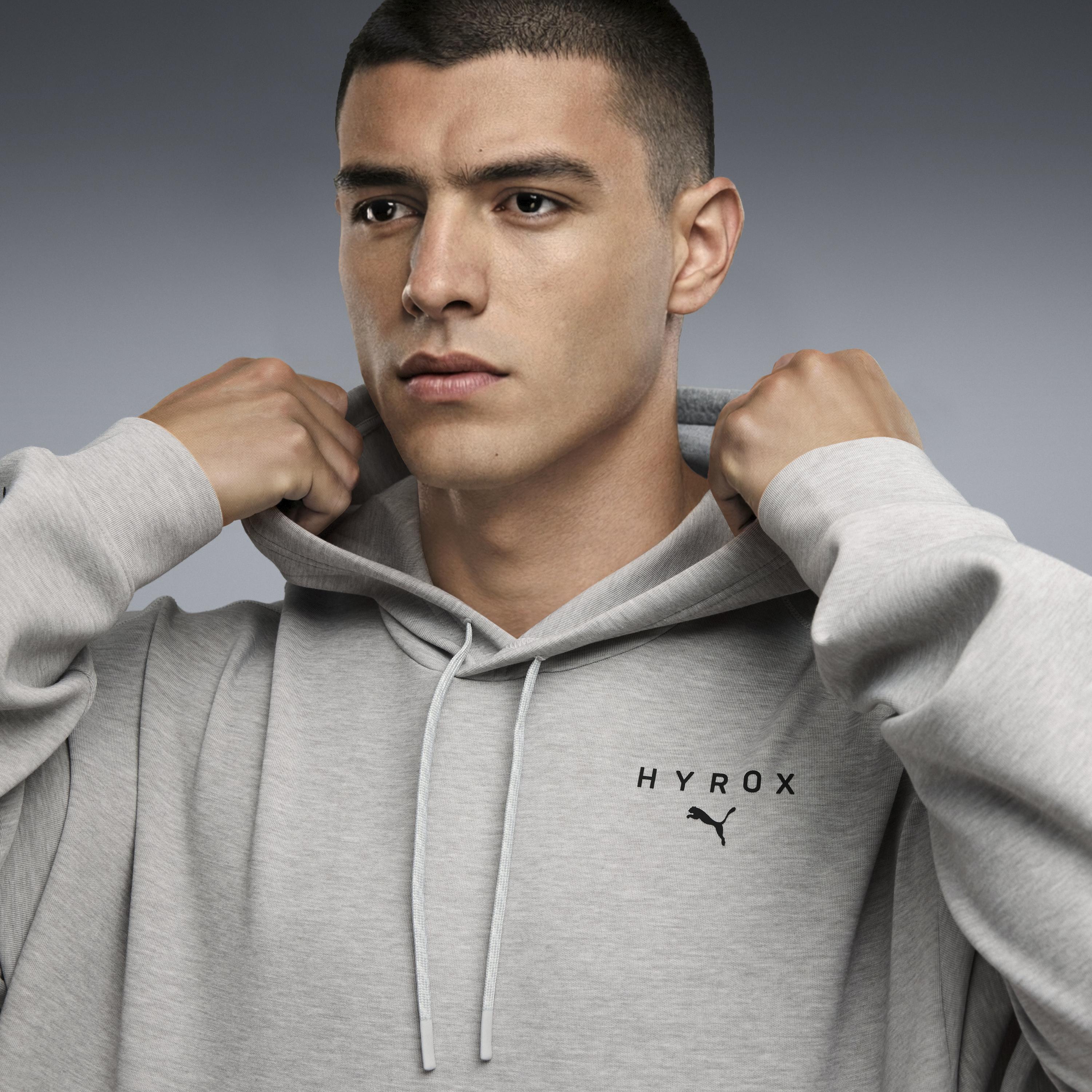 M Puma X Hyrox Cloudspun Hoodie Light Gray Heather