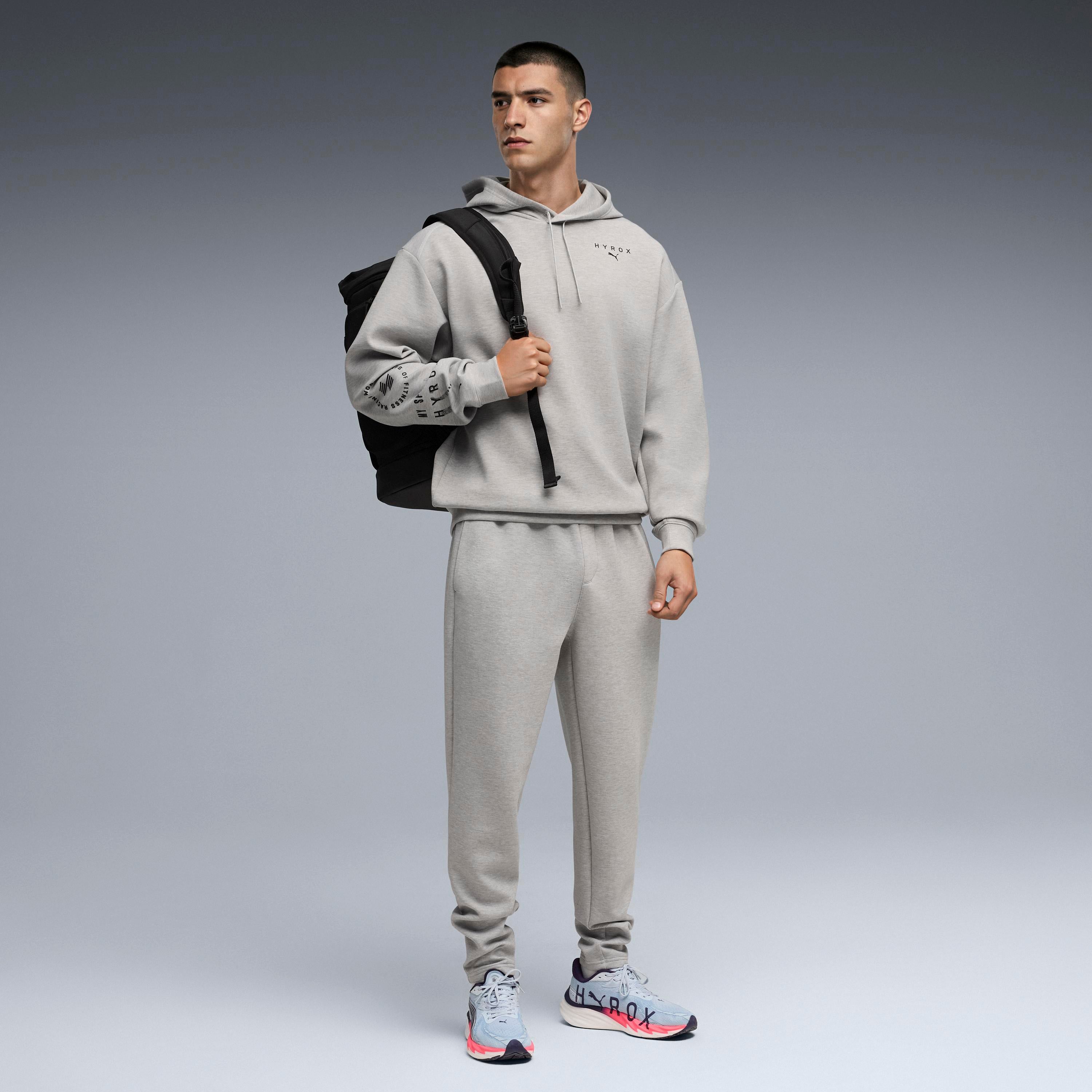 M Puma X Hyrox Cloudspun Hoodie Light Gray Heather