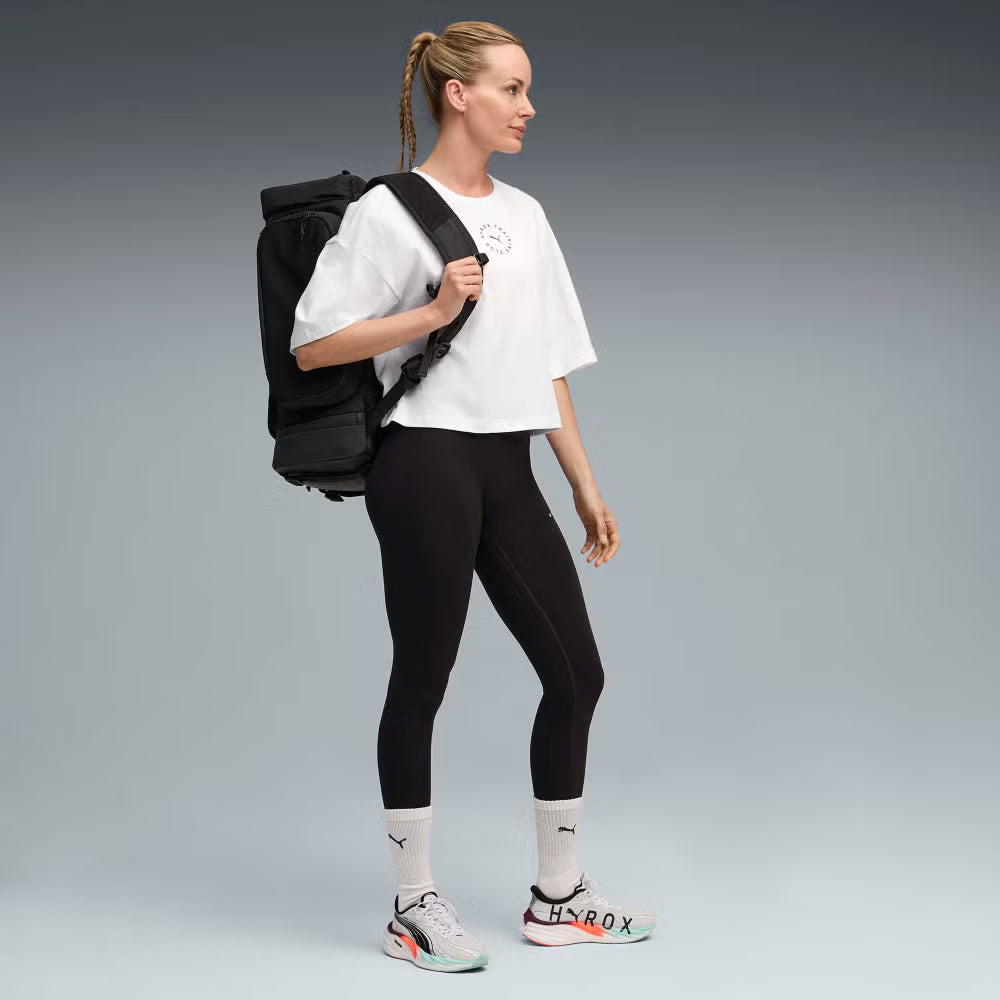 Womens PUMA x HYROX CROPPED LIFESTYLE TEE - White